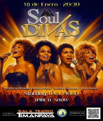 Divas del Soul - Tribute Show, en la Sala Timanfaya en Santa Cruz de Tenerife