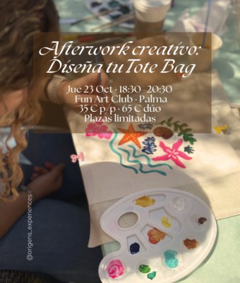 Afterwork creativo - Diseña tu tote bag en Balears, Illes