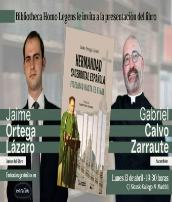 Presentación del libro Hermandad Sacerdotal Española. Fidelidad hasta el final en Madrid