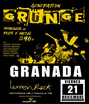 GENERATION GRUNGE EN LEMON ROCK en Granada