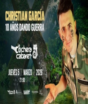 CHRISTIAN GARCÍA "10 AÑOS DANDO GUERRA" en Málaga