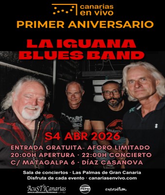 LA IGUANA BLUES BAND EN CANARIAS EN VIVO ANIVERSARIO - CONCIERTO EN LAS PALMAS en Palmas, Las