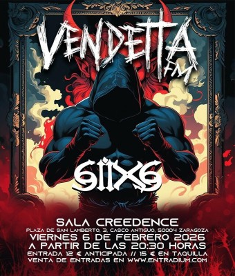 VENDETTA en SALA CREEDENCE - Zaragoza