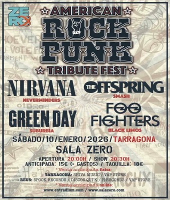 Festival de Tributos AMERICAN ROCK PUNK (Tarragona)