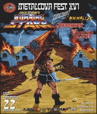 Metalcova Fest XVI: Jack Starr's Burning Starr  Amethyst  Animalize  Redshark  Wicked Leather en Barcelona