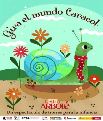 GIRA EL MUNDO, CARACOL- Teatro Arbolé - Domingo 19 Abril (12:00 h) Público Familiar en Córdoba
