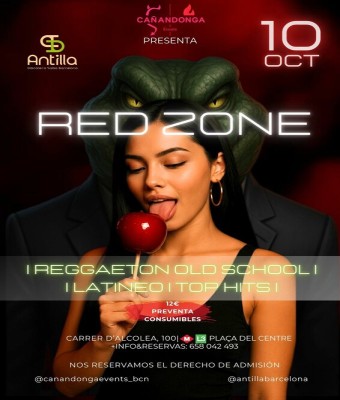 RED ZONE - VIERNES 10 OCTUBRE en Barcelona