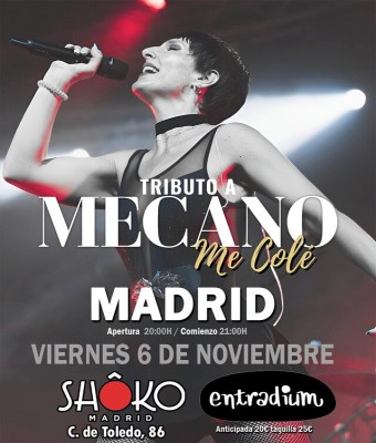Me Colé tributo a Mecano en Sala Shoko en Madrid