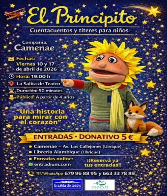 El Principito (Cuentacuentos y Títeres para Niños) en Cádiz