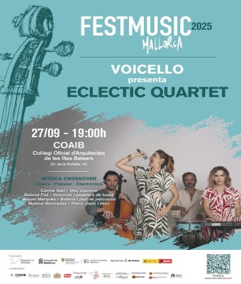 FestMusic Mallorca - COAIB  - VOICELLO "ECLECTIC QUARTET" en Balears, Illes