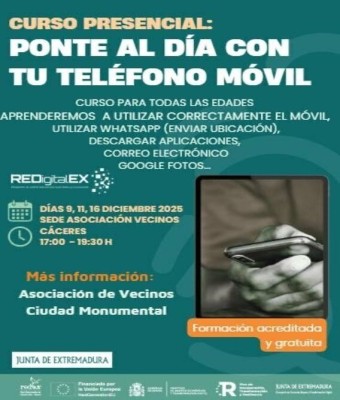 PONTE AL DÍA CON TU TELÉFONO MÓVIL en Cáceres