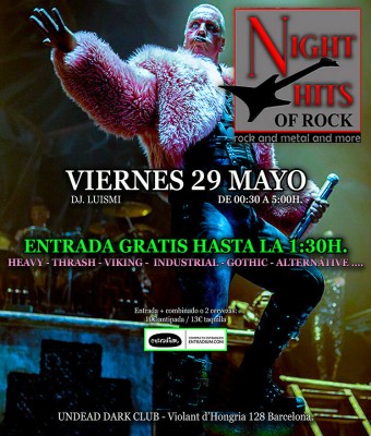 NIGHT HITS OF ROCK en Barcelona