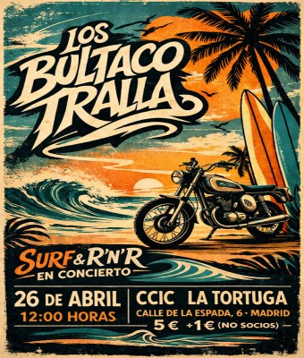 Los Bultaco Tralla: "Concierto Surf y Rock&Roll" en Madrid