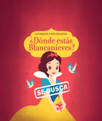 Cluedo en vivo infantil ¿Dónde estás Blancanieves? en Madrid