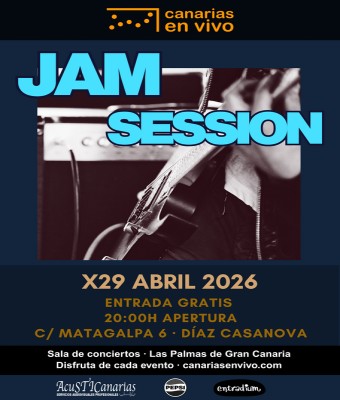 JAM SESSION EN CANARIAS EN VIVO - CONCIERTO EN LAS PALMAS en Palmas, Las