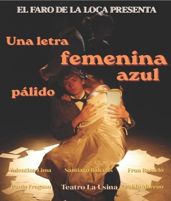 Una Letra Femenina Azúl Pálido en Madrid
