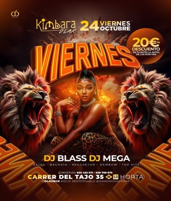 KIMBARA DLAX · VIERNES 24 OCT en Barcelona