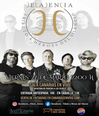 Decadencia en Canarias en Vivo en Palmas, Las
