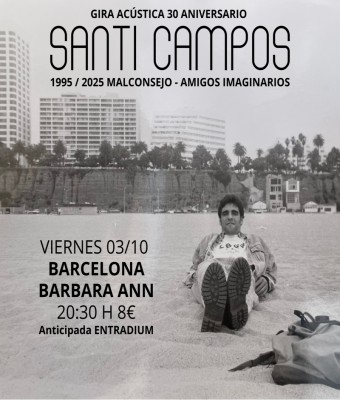 Santi Campos (acústico) en Barcelona 