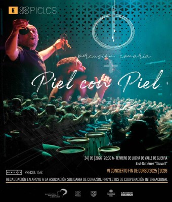 VI CONCIERTO SOLIDARIO. FIN DE CURSO PERCUSIÓN CANARIA 25/26 en Santa Cruz de Tenerife