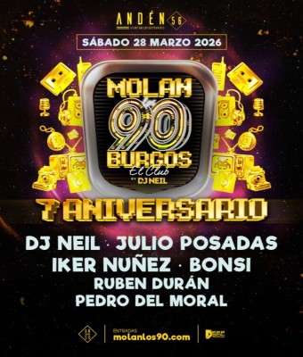 Molan los 90 Club - 7 Aniversario - Burgos