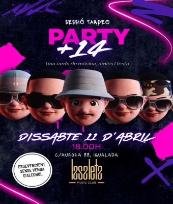 +14 SESSIÓ TARDEO (14-15 anys) DIA 11/04/2026 18:00H - 23:00H en Barcelona