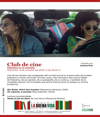 Club de cine con Juanma Ruiz: Palestina en la pantalla en Madrid