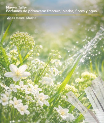 Taller presencial en Madrid "Perfumes de primavera: frescura, hierba, flores y agua"