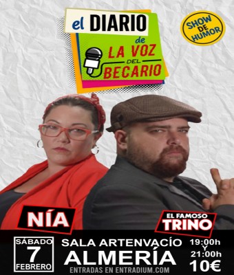 STAND UP COMEDY ARTENVACIO - EL FAMOSO TRINO - 21:00H en Almería