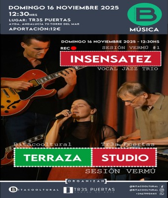 INSENSATEZ - TERRAZA STUDIO - Jazz Vocal trio en Málaga