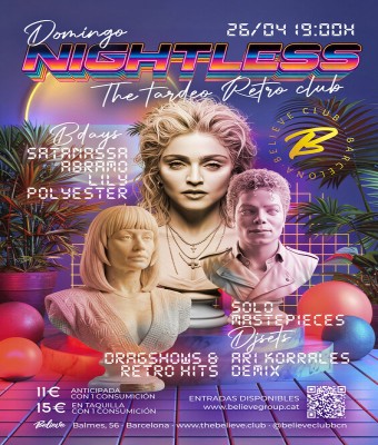 NIGHTLESS - The Tardeo Retro Club en Barcelona