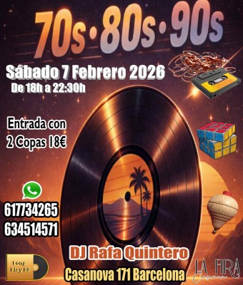 Tardeo 70s 80s 90s en La Fira Casanova en Barcelona