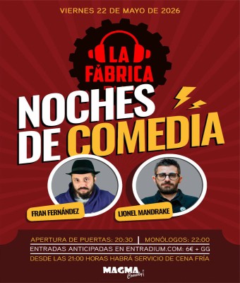 NOCHES DE COMEDIA "LIONEL MANDRAKE Y FRAN FERNÁNDEZ" en Alicante/Alacant