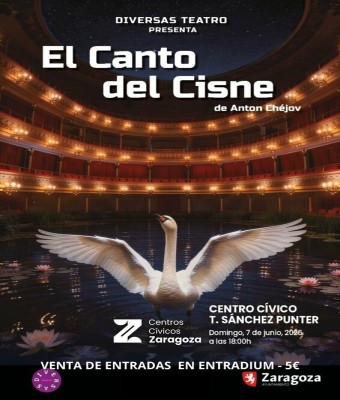 EL CANTO DEL CISNE de ANTÓN CHÉJOV. Diversas Teatro / Teatréate 2026 en Zaragoza