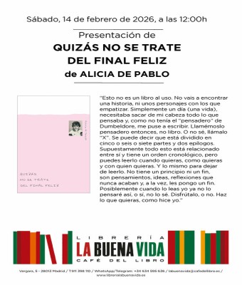 Presentación de 'Quizás no se trate del final feliz', de Alicia de Pablo en Madrid