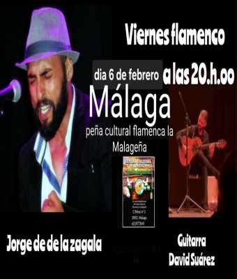 Recital de Cante Flamenco – Jorge de la Zagala en Málaga
