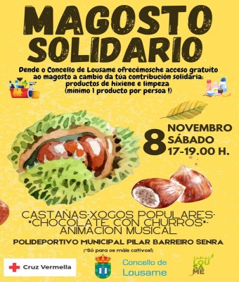 MAGOSTO SOLIDARIO A FAVOR DA CRUZ VERMELLA en Coruña, A