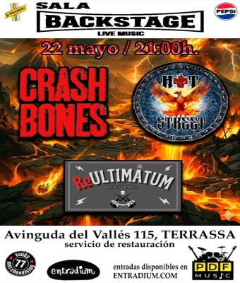Crash Bones  Hot Street  ReUltimatum Rock Band en concierto en Barcelona