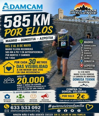 Reto solidario : 585 km, un hogar para cada niño en Madrid