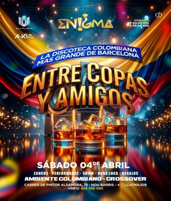 ENIGMA · SÁBADO 4 ABR26 en Barcelona