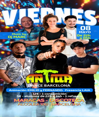 ANTILLA SALSA BARCELONA - VIERNES 8 MAY26