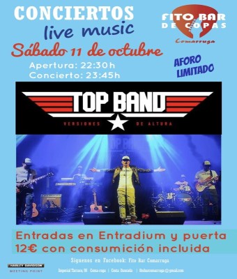 “TOP BAND”, versiones pop rock en Tarragona
