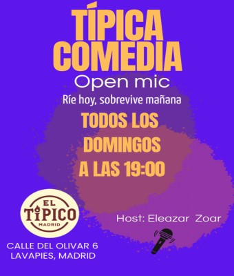 Típica Comedia Open mic en Madrid
