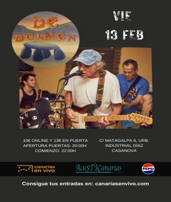 Dolmen en Canarias en Vivo en Palmas, Las