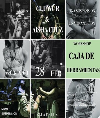 Caja de herramientas /Arnés de pecho Diamante/ 28 febrero/ Aisha Cruz y Gluwur en Barcelona