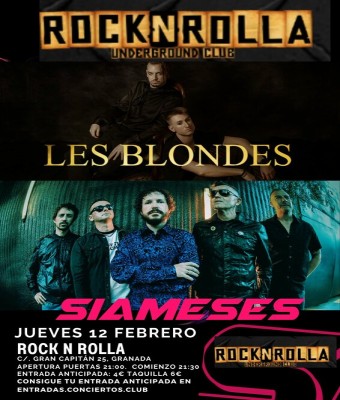 Les Blondes y Siameses en Rocknrolla en Granada