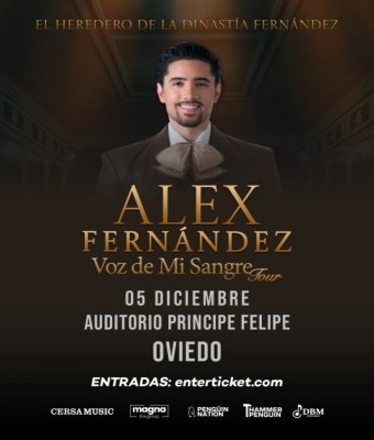ALEX FERNÁNDEZ en Oviedo - "VOZ DE MI SANGRE TOUR" en Auditorio Príncipe Felipe
