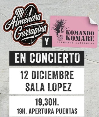Almendra Garrapiñá + Komando Komare en Zaragoza