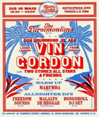 VIN GORDON & Two Stones Allstars  en Barcelona