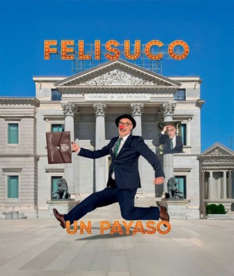 Un payaso en el Congreso en Madrid